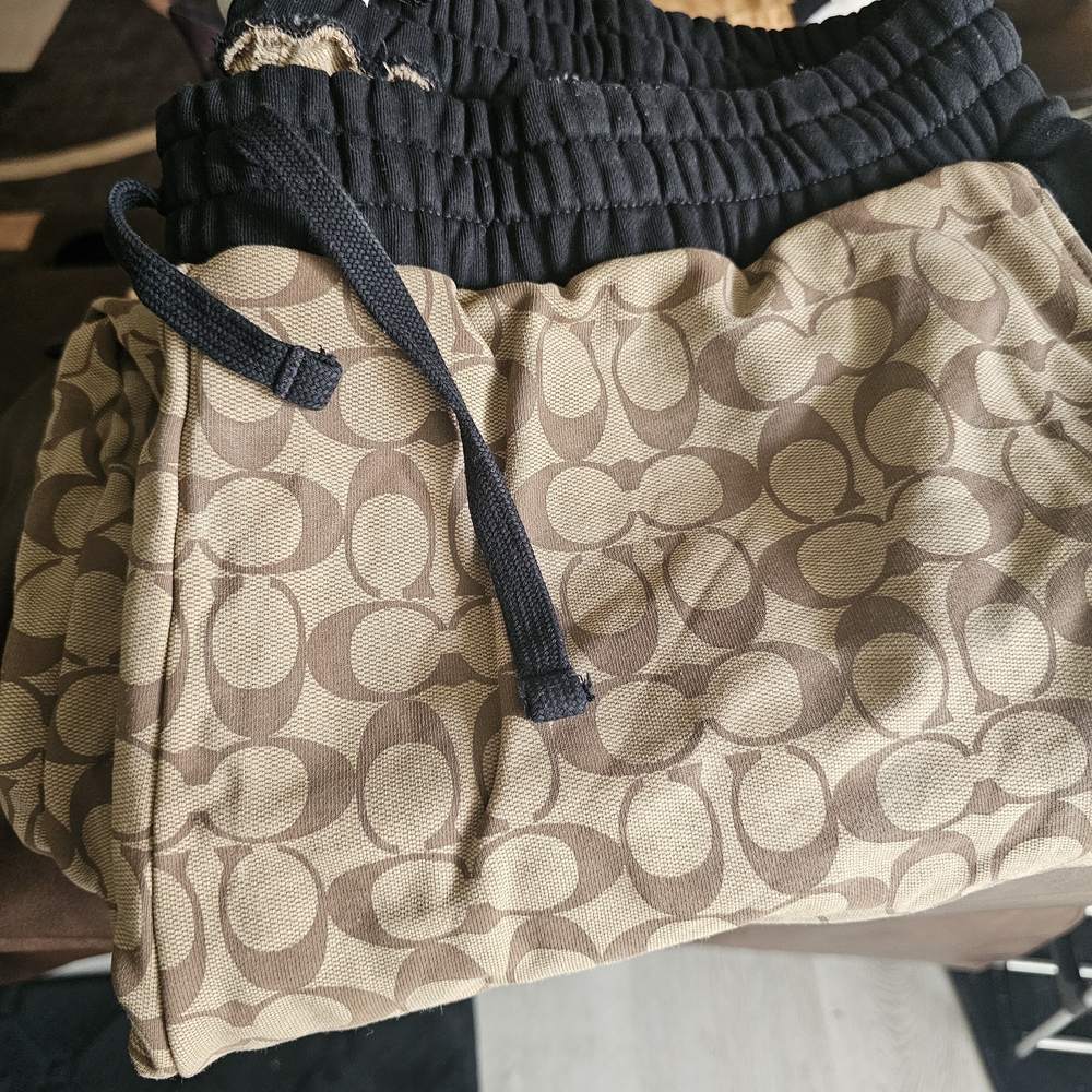 Stylish Men's Tan and Brown Patterned Bottoms